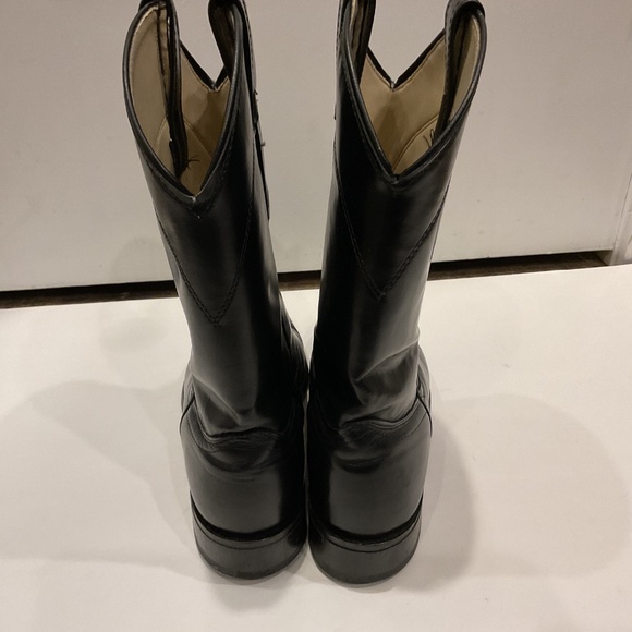 Laredo Women’s Black Leather Roper Cowboy Boots, Size 8.5 M - Picture 6 of 8